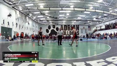 165 lbs Round 5 (6 Team) - Olen Moshier, Adrian vs Jackson Hawker, Ohio Northern