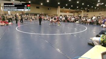140 lbs Cons. Semi - Bryn Richard, Rayne Wrestling Club vs Heisman Murphy, All American Wrestling Club