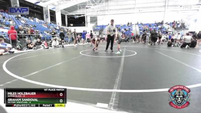 72 lbs Placement (4 Team) - Miles Holzbauer, Slyfox Black vs Graham Sandoval, Victory Wrestling