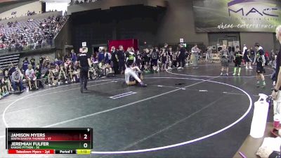 160 lbs Round 2 (4 Team) - Jeremiah Fulfer, Kansas Python vs Jamison Myers, South Dakota Thunder