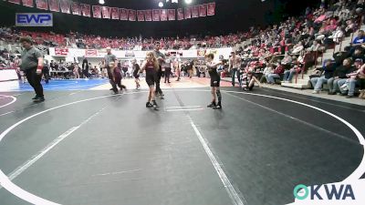 64 lbs Rr Rnd 5 - Larson Bolstad, Prairie Grove Youth Wrestling vs Paizley Minter, Wagoner Takedown Club