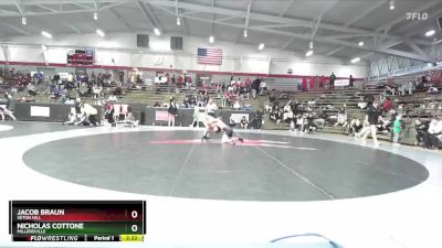 133 lbs Champ. Round 3 - Jacob Braun, Seton Hill vs Nicholas Cottone, Millersville