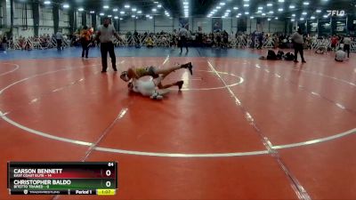 84 lbs Rd# 8- 12:30pm Saturday Final Pool - Christopher Baldo, Bitetto Trained vs Carson Bennett, East Coast Elite