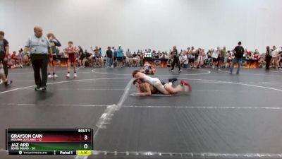 90 lbs Finals (2 Team) - Grayson Cain, Indiana Outlaws vs Jaz Ard, Bomb Squad