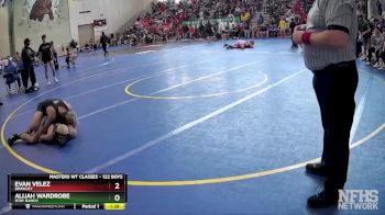 122 Boys Champ. Round 2 - Evan Velez, Brawley vs Alijah Wardrobe, Otay Ranch