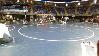 85 lbs Consy 1 - Ryan Boardman, Shippensburg vs Logan Fehrenbacher, Pleasant Valley