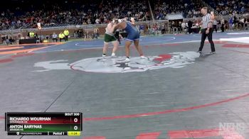 D1-285 lbs Semifinal - Anton Barynas, Jenison HS vs Richardo Wourman, Stevenson HS