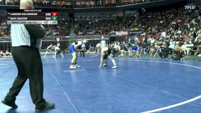 2A-175 lbs Champ. Round 1 - Landon Halverson, Humboldt vs Max Dalton, Woodward-Granger