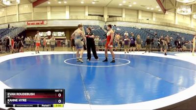 165 lbs Quarterfinal - Evan Roudebush, IN vs Kahne Hyre, IL