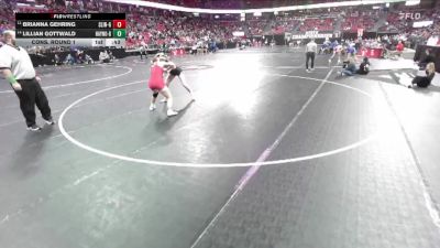 Girls 152 lbs Cons. Round 1 - Lillian Gottwald, Hayward/Northwood-Girls vs Brianna Gehring, Slinger-Girls