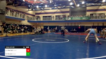 132 lbs Consi Of 8 #2 - Uriah Warner, Manheim Central vs Nolan Brown, Daniel Boone