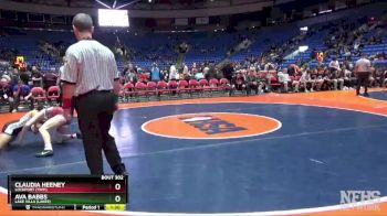 125 lbs Semifinal - Claudia Heeney, Lockport (Twp.) vs Ava Babbs, Lake Villa (Lakes)