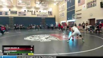 126 lbs Quarterfinal - Andres Deleon Jr, Othello vs Dawson Bailey, Clarkston