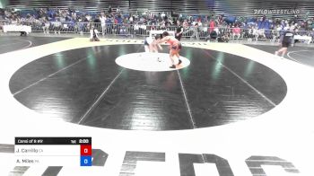 160 lbs Consi Of 8 #2 - Jordan Carrillo, CA vs Abbie Miles, PA