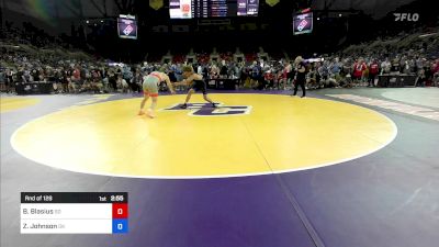 175 lbs Rnd Of 128 - Burk Blasius, SD vs Zylan Johnson, OK