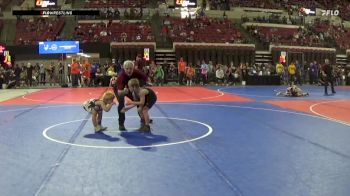 61 lbs Cons. Round 3 - Hudson Wood, Ennis Wrestling Club vs Theo Wheeler, Flathead Valley Wrestling Club