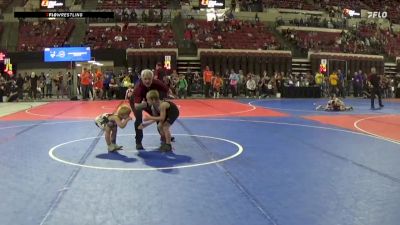 61 lbs Cons. Round 3 - Hudson Wood, Ennis Wrestling Club vs Theo Wheeler, Flathead Valley Wrestling Club