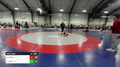 75 lbs Semifinal - Owen Crider, South Paulding Junior Spartans Wrestling Club vs Landon Light, Forsyth Central Wrestling