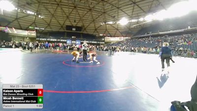 113 lbs Cons. Semis - Kaison Aparis, Mat Demon Wrestling Club vs Micah Bennett, Askeo International Mat Club