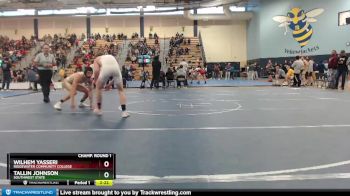 157 lbs Champ. Round 1 - Wilhem Yasseri, Ridgewater Community College vs Tallin Johnson, Southwest State