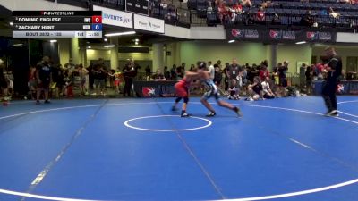 135 lbs Cons. Quarters - Dominic Englese, ISI Wrestling Club vs Zachary Hunt, Midwest Xtreme Wrestling