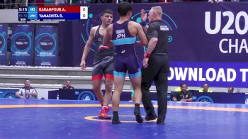 70 kg 1/2 Final - Ali Manouchehr KARAMPOUR, Iran vs Ryoya Yamashita, Japan