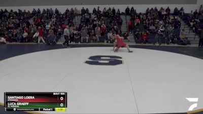 150 lbs Quarterfinal - Santiago Loera, Etiwanda vs Luca Graeff, El Modena