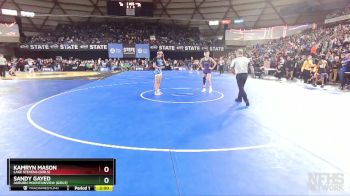 Girls 3A/4A 110 Champ. Round 2 - Sandy Gayed, Auburn Mountainview (Girls) vs Kamryn Mason, Lake Stevens (Girls)