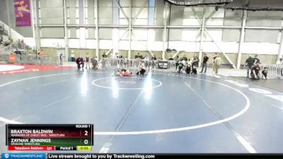 54-55 lbs Round 1 - Zaynan Jennings, Spokane Wrestling vs Braxton Baldwin, Warriors Of Christ WOC- Wrestling