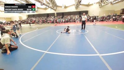 51-T lbs Round Of 16 - Ronan Higgins, Marlton Chiefs vs Vincent Santa Maria, High Pace Wrestling Club