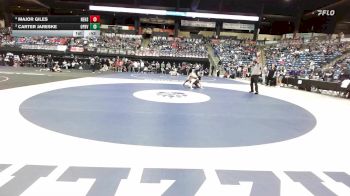157 lbs Cons. Round 2 - Carter Jareske, Overland Park-Blue Valley Southwest HS vs Major Giles, Newton HS