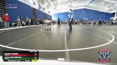 88-95 lbs Round 3 - Presleigh Brown, Bobcat vs Xavier Weiner, SlyFox