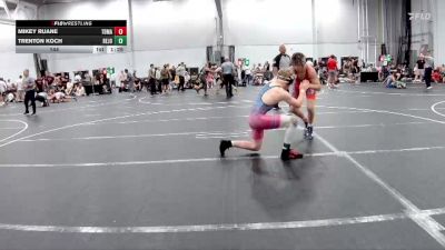 144 lbs Round 2 (6 Team) - Mikey Ruane, TDWC Maniacs vs Trenton Koch, Revival Jokers