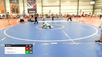 160 lbs Rr Rnd 1 - Joey Hartley, Florida Tropics vs Chase Weinrich, Buffalo Valley Blue