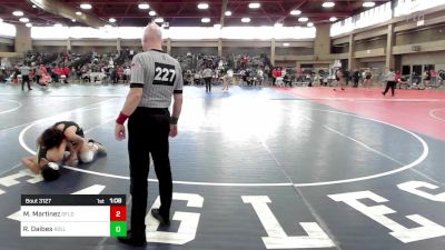 132 lbs Consi Of 8 #1 - Mateo Martinez, Garfield vs Richie Daibes, River Dell