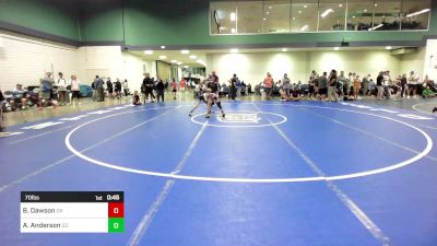 70 lbs Consi Of 8 #2 - Bennett Dawson, OK vs Avery Anderson, CO