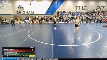 92 lbs Quarterfinal - Hunter Young, Champions Wrestling Club vs Hunter Rich, Cougars Wrestling Club