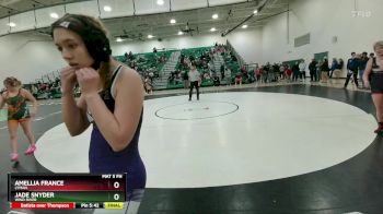 140 lbs Cons. Round 1 - Amellia France, Lyman vs Jade Snyder, Wind River