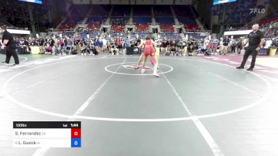 130 lbs Round Of 64 - Sofia Fernandez, CA vs Lyniann Gusick, IA