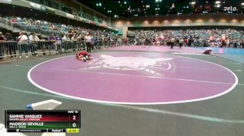 120 lbs Cons. Round 4 - Sammie Vasquez, Golden Valley (Merced) vs Madison DeValle, Will C. Wood