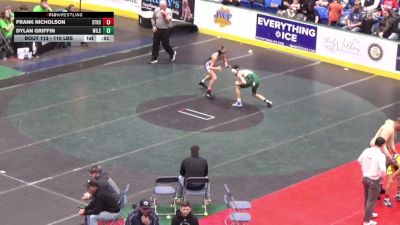 110 lbs Round Of 64 - Frank Nicholson, Stroudsburg vs Dylan Griffin, Wilson