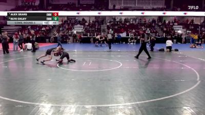 144 lbs Cons. Round 3 - Alex Sears, Emmett vs Elye Oxley, Emmett
