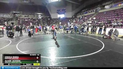 62 lbs Cons. Semi - Joshua Ishida, Northside Wrestling vs Oliver Jackson, Widefield Wrestling Club