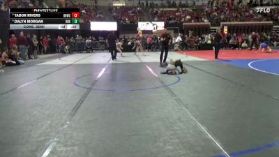 62 lbs Cons. Semi - Dalyn Morgan, No Team vs Tabor Rivers, Bearcats Wrestling Club Helena