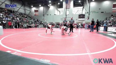 90 lbs Quarterfinal - Logan Kaiser, Pin-King All Stars vs Collin Russow, Beggs Youth Wrestling Program