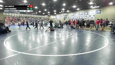 144 lbs Cons. Round 3 - Cash Wiemero, Royal vs Levi Arzola, Mission Oak