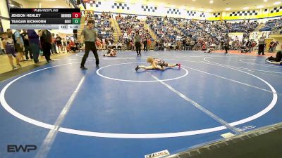 70 lbs Quarterfinal - Jenson Henley, Skiatook Youth Wrestling vs Teagan Eichhorn, Northeast Take Down Club