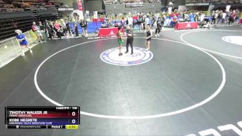106 lbs Champ. Round 1 - Timothy Walker Jr, Poway Wrestling vs Kobe Negrete, Kingsburg Youth Wrestling Club