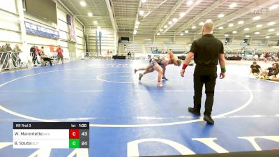 220 lbs Rr Rnd 3 - Wyatt Marentette, MI Bad Boys Blue vs Ben Szuba, Elite NJ HS Red