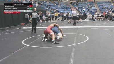157 lbs Cons. Round 5 - Monty Hall, Murray State vs Hesston Likens, Corban University